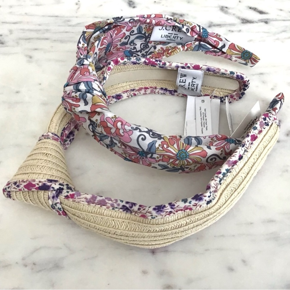 J. CREW Liberty London Print Set of Two Headbands New With Tag - Picture 5 of 11